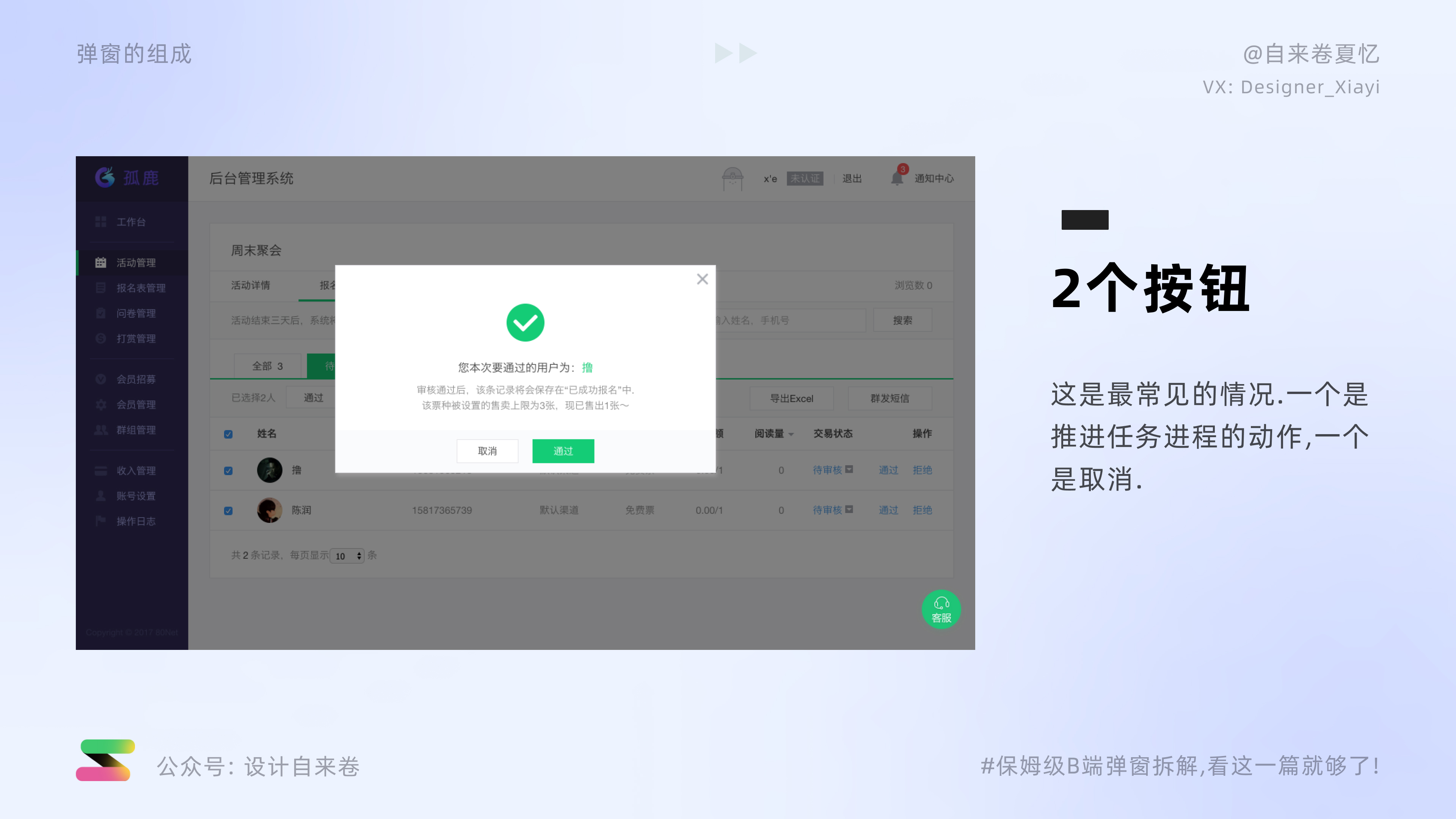保姆级B端弹窗拆解教程，看这一篇就够了