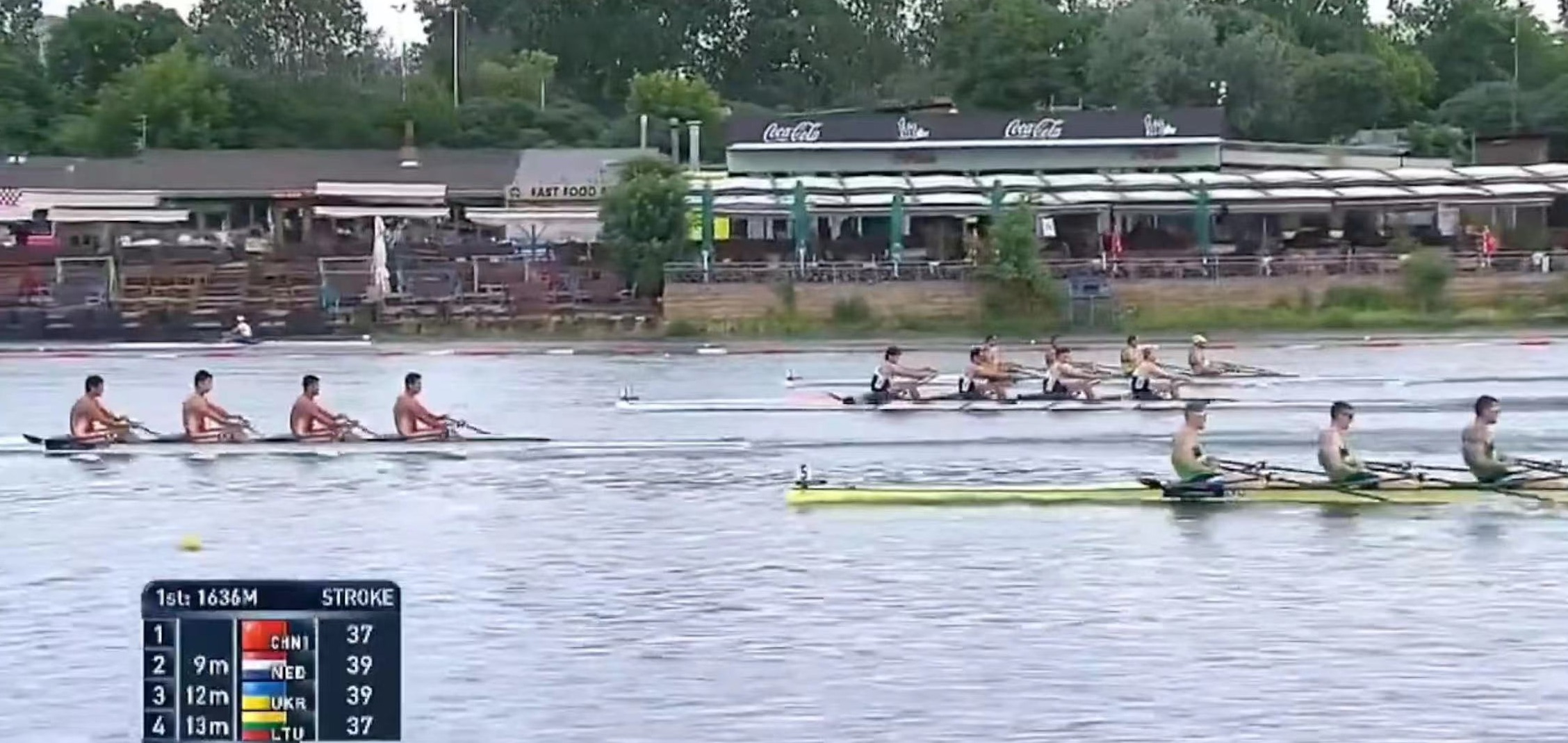 中国队首获赛艇世界杯男子四人双桨冠军