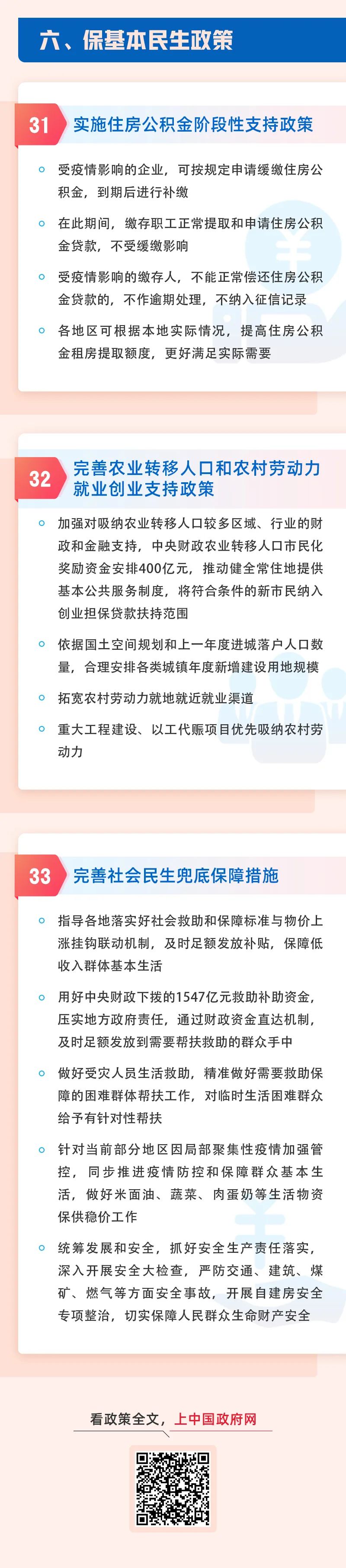 6方面33项！稳经济一揽子政策措施来了