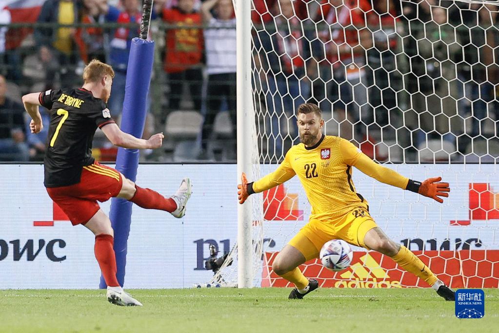 欧国联：比利时队主场6比1战胜波兰 德布劳内建功