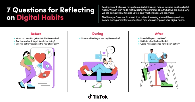 随着对应用成瘾的担忧日益增加 TikTok推出了更多屏幕工具