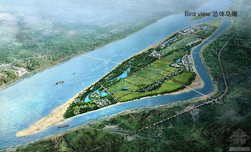 江心洲,打破千城一面,用生态重塑河西天际线