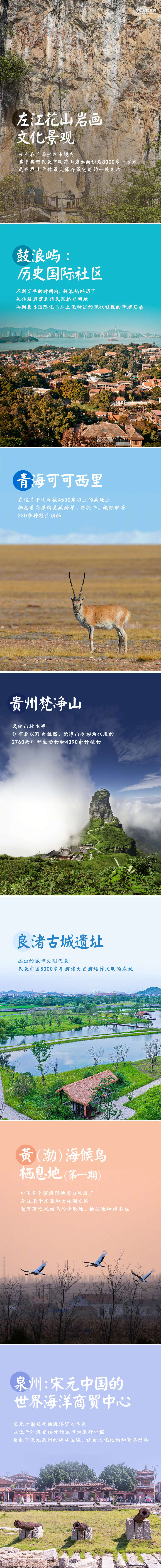 今天，收藏这组中国56项世界遗产图鉴