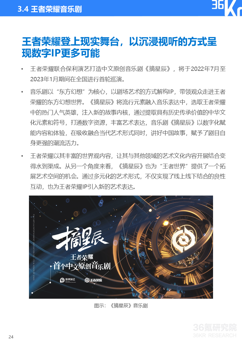 36氪研究院 | 2022年中国移动游戏IP营销研究报告