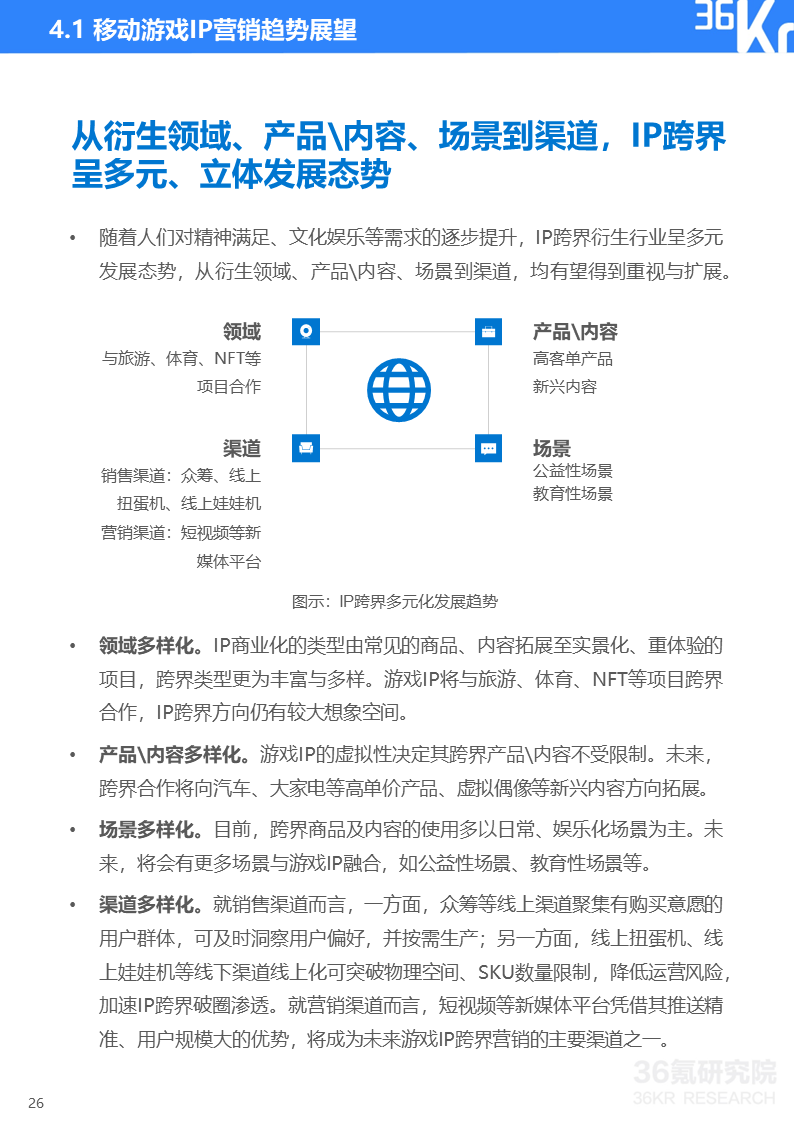 36氪研究院 | 2022年中国移动游戏IP营销研究报告