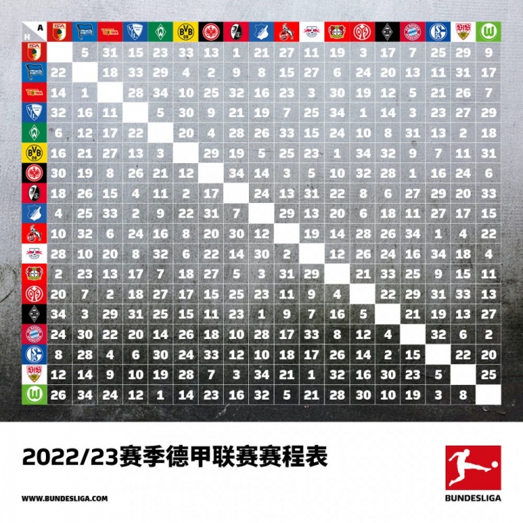 2022德甲什么时候开赛(新赛季德甲赛程公布！8月6日揭幕战，拜仁大战法兰克福)