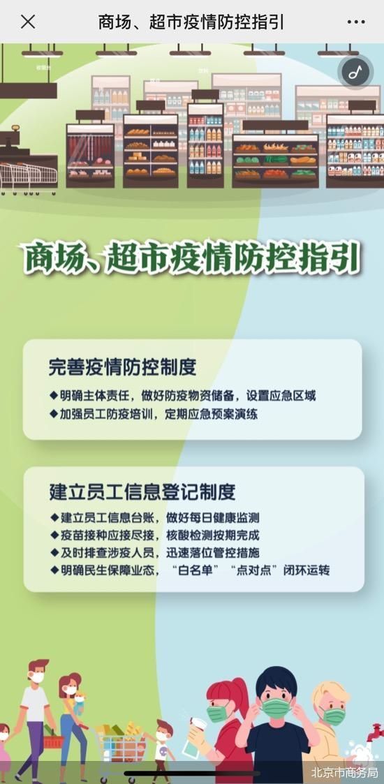 提倡自助购物、非接触扫码付费 北京市发布商场、超市疫情防控指引