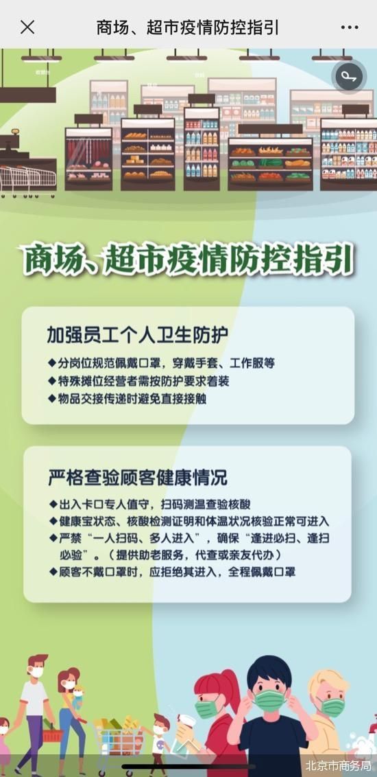 提倡自助购物、非接触扫码付费 北京市发布商场、超市疫情防控指引