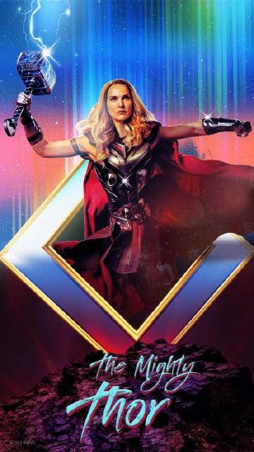 《雷神4》发布角色海报 娜塔莉手持巨锤蓄势待发