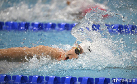 女子100米自由泳决赛：程玉洁获得第五名