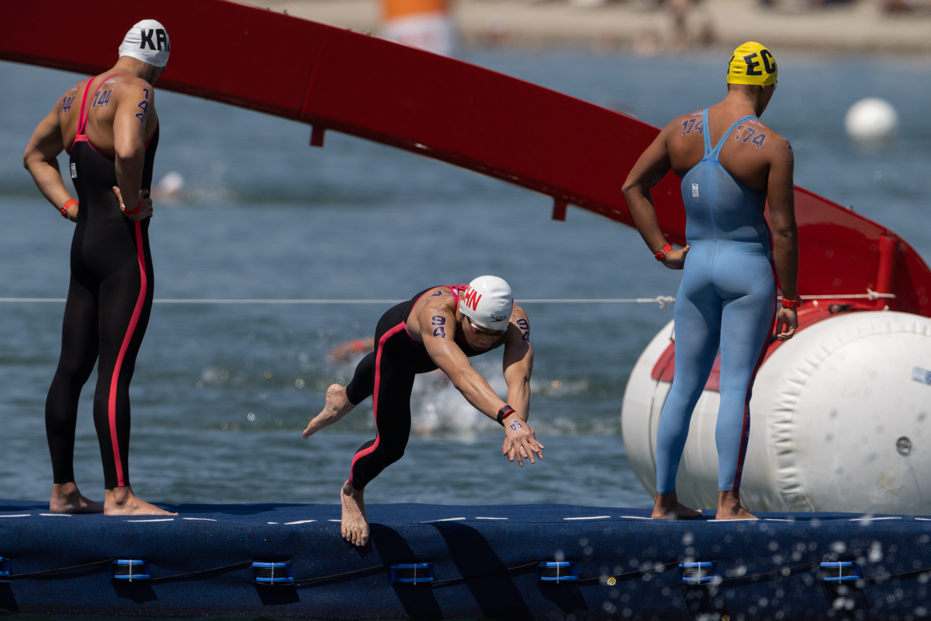 (游泳世锦赛)(4)公开水域——中国队获得男女混合4x1500米第八名