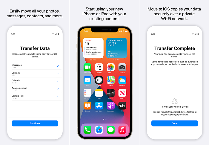 《Switch to Android》iPhone数据迁移工具已兼容所有Android 12设备
