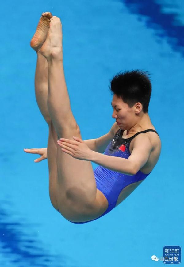 一米板！李亚杰！山西第一个女子跳水世界冠军腾空而起