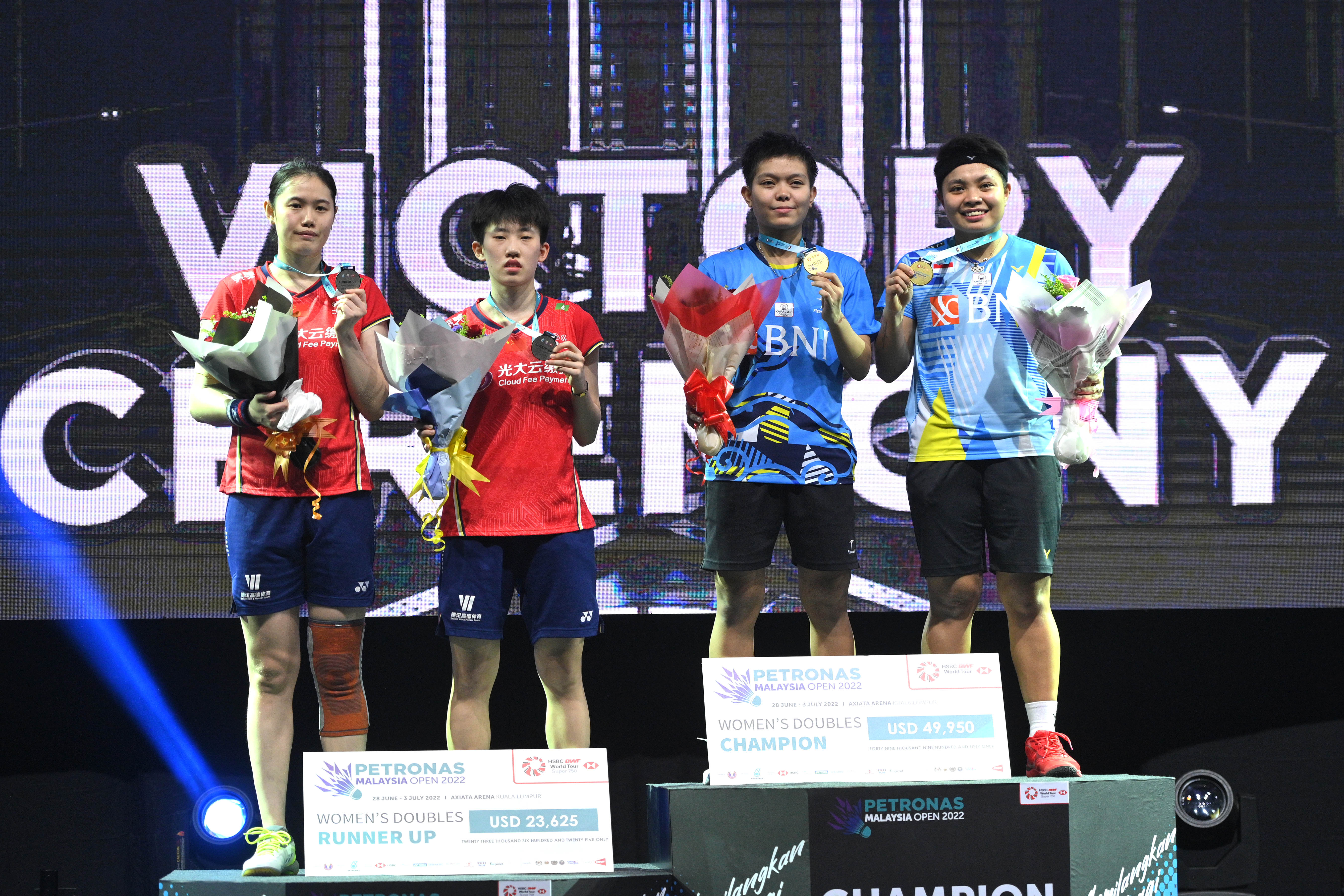 （体育）羽毛球——马来西亚公开赛：张殊贤/郑雨获得亚军