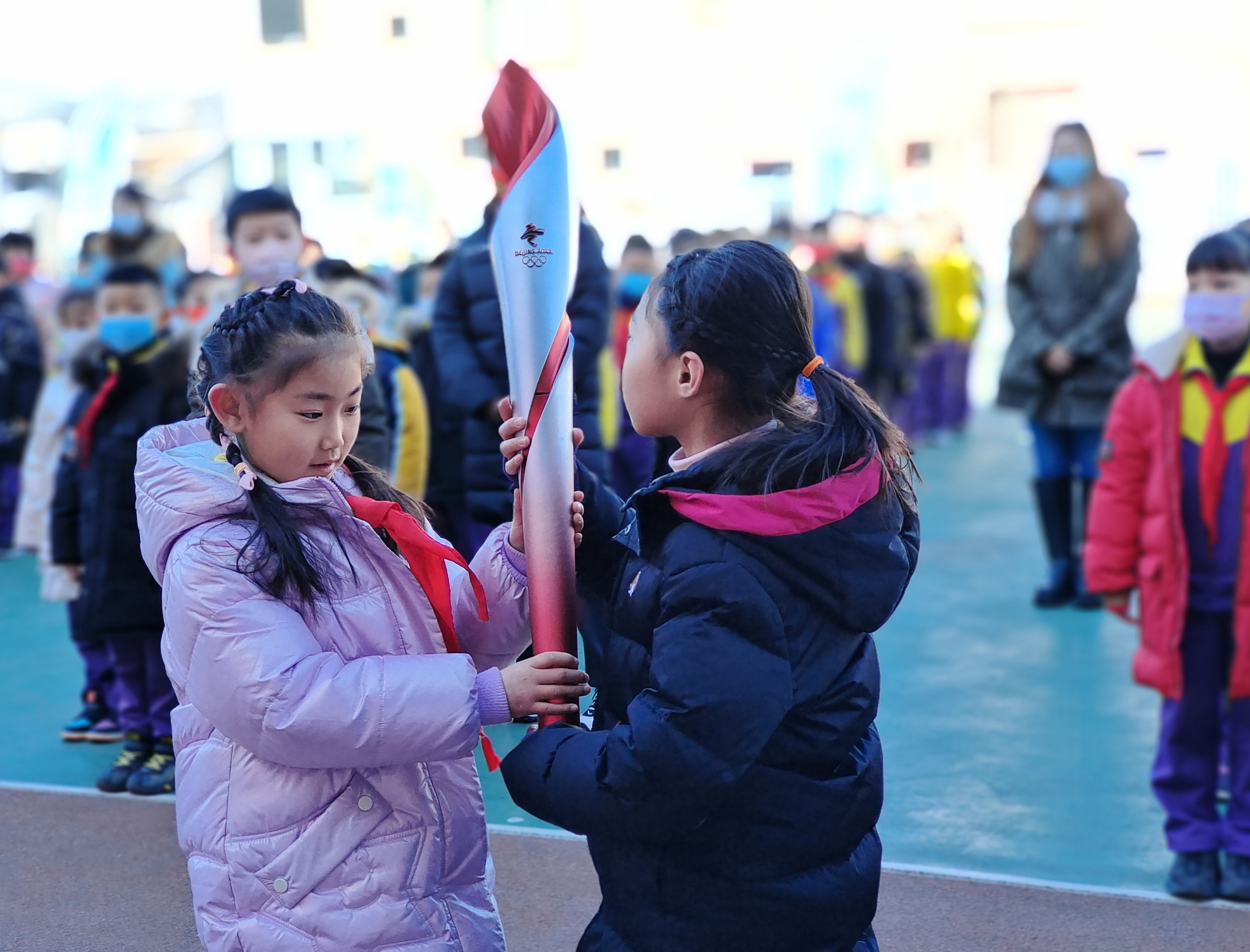 石景山电厂路小学坚持进行奥林匹克教育(图2)