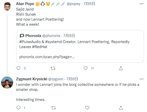 systemd长期开发者Lennart Poettering已证实加盟微软