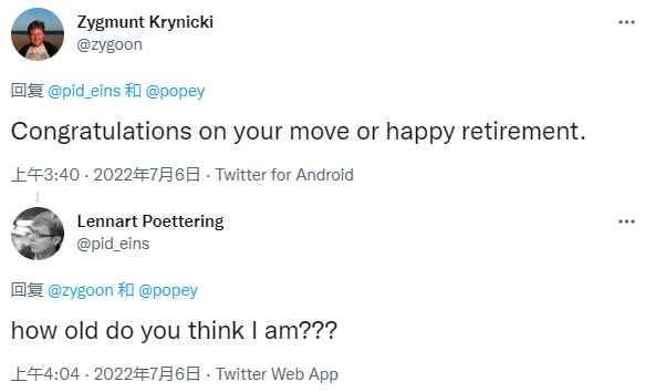 systemd长期开发者Lennart Poettering已证实加盟微软