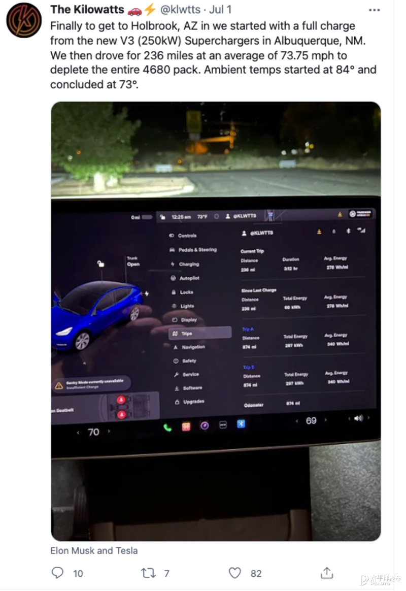 充至97%仅需52分钟，搭载4680电池Model Y充电这么猛？