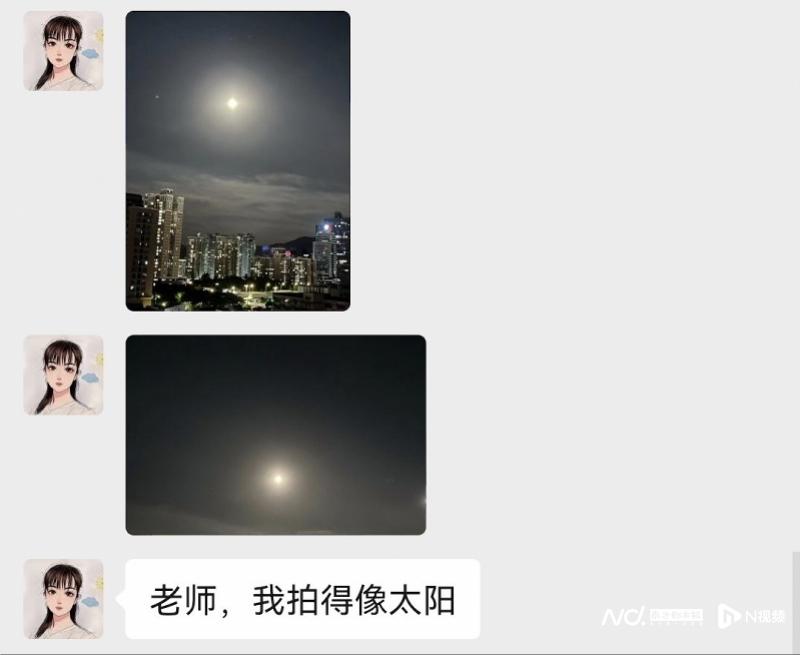 深圳福强小学组织学生摄下“月影”(图5)