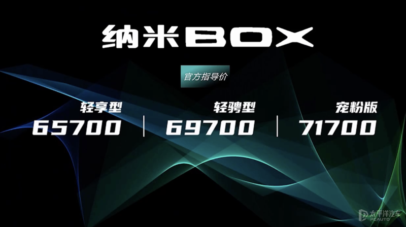 售6.57-7.17万元 东风EV新能源纳米BOX上市