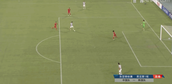 中国1比0韩国录像央视(国足东亚杯0-3韩国！全场仅一次射门，朱辰杰失误乌龙)