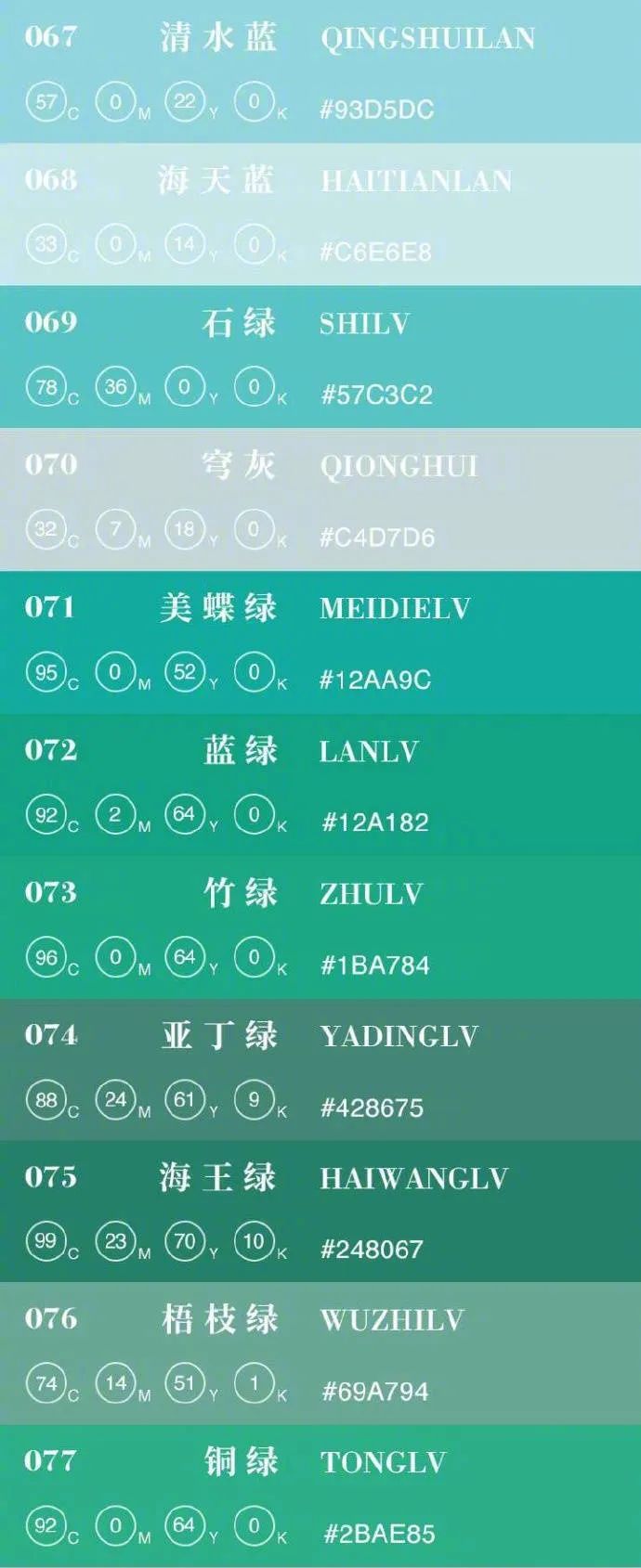 青色是什么颜色 青色绿色对照表-春风号