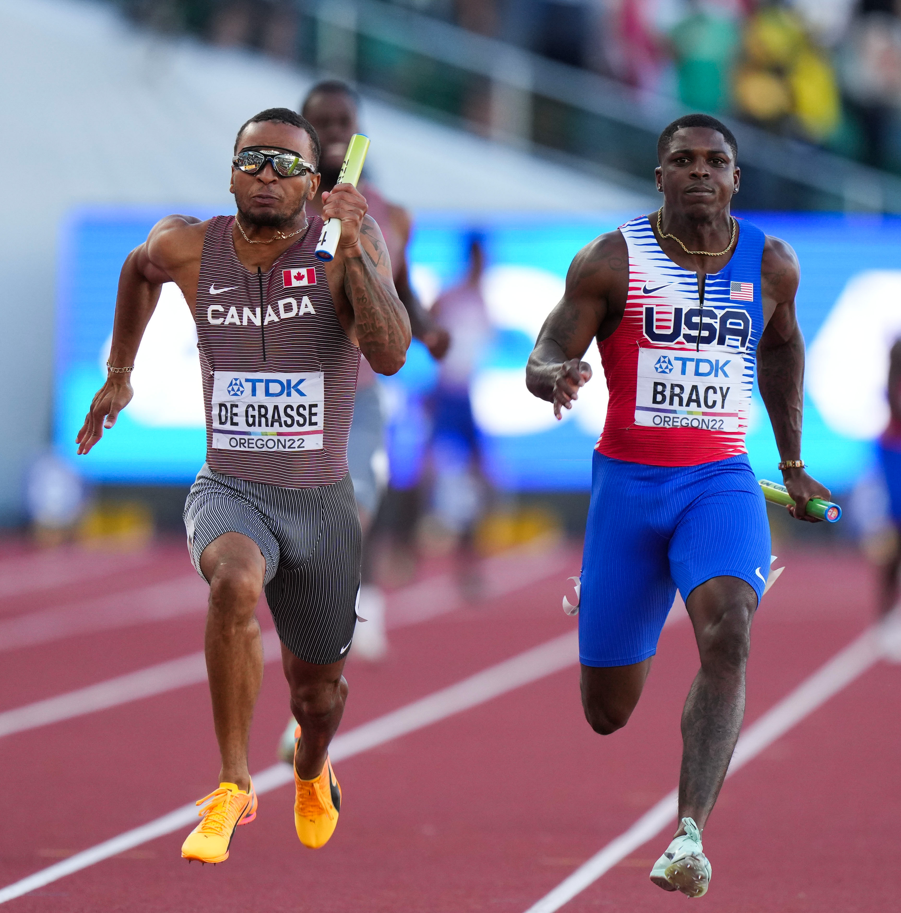 4x100米接力比赛时间（（田径世锦赛）男子4X100米接力决赛赛况）