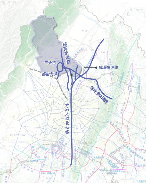 彭州市区交通线路图图片