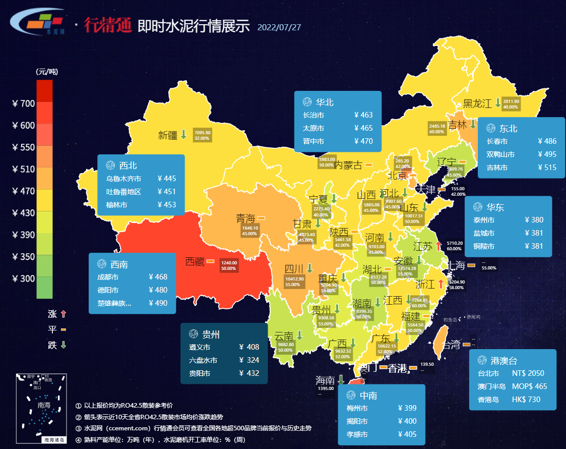 湛江地区水泥价格持续下跌