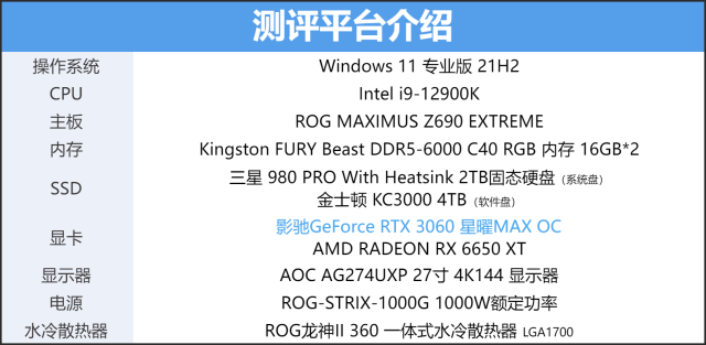 游戏玩家2K价格段最佳选择，影驰 GeForce RTX 3060 星曜MAX OC评测