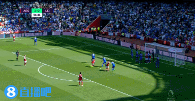 阿森纳vs莱斯特城录像（半场-热苏斯头顶脚踢梅开二度扎卡头球中柱 阿森纳暂2-0莱斯特城）