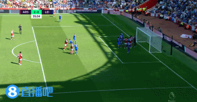 阿森纳vs莱斯特城录像（半场-热苏斯头顶脚踢梅开二度扎卡头球中柱 阿森纳暂2-0莱斯特城）