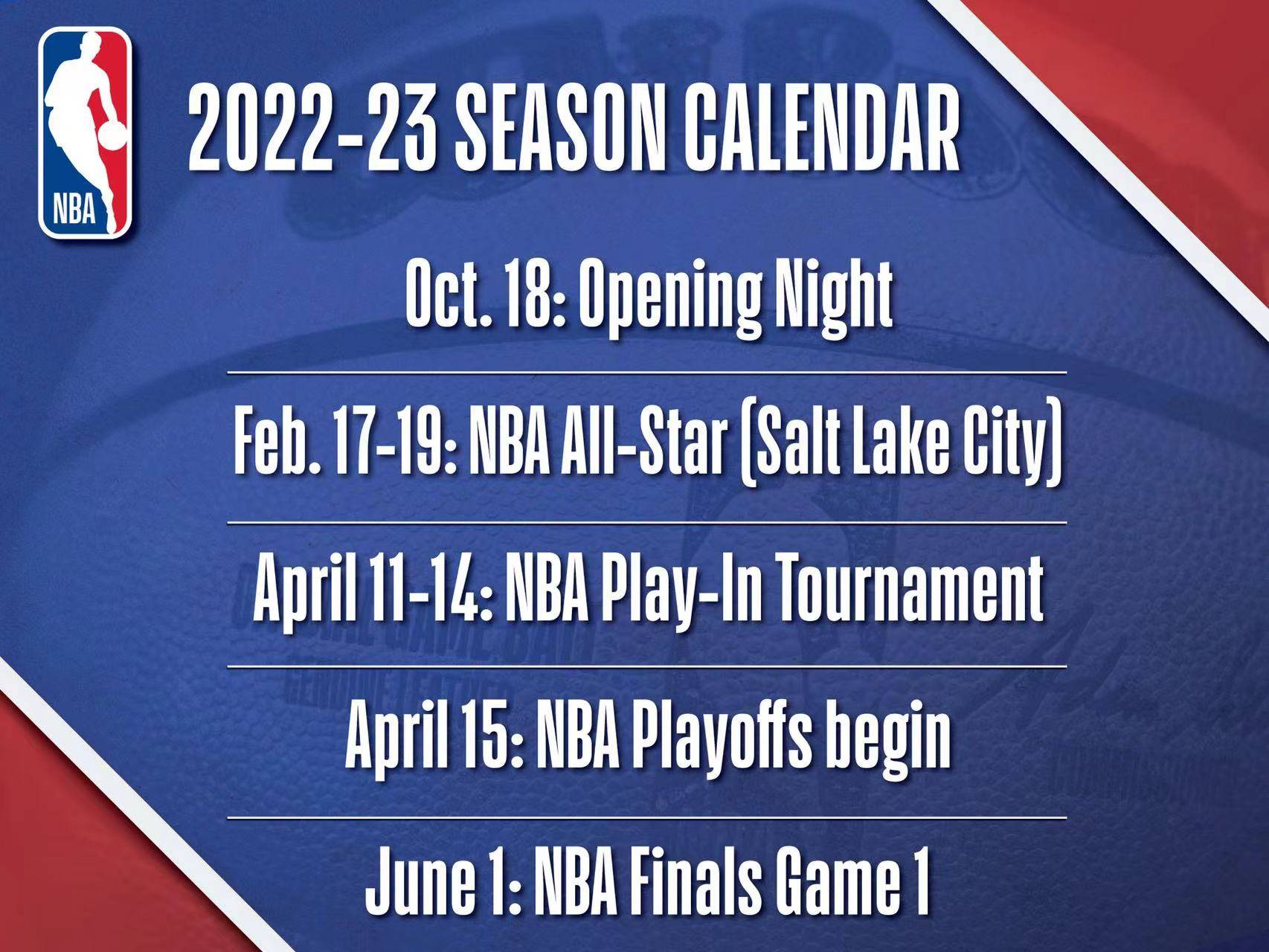 nba何時開始常規賽（NBA官方公布新賽季賽程 揭幕戰將于10月19日開打）