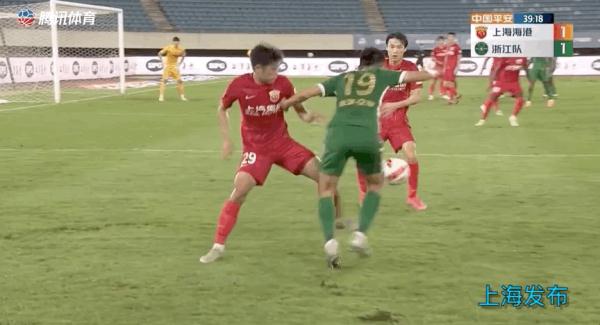 上海海港1 : 1战平浙江队，中超本赛季至今最快进球记录诞生