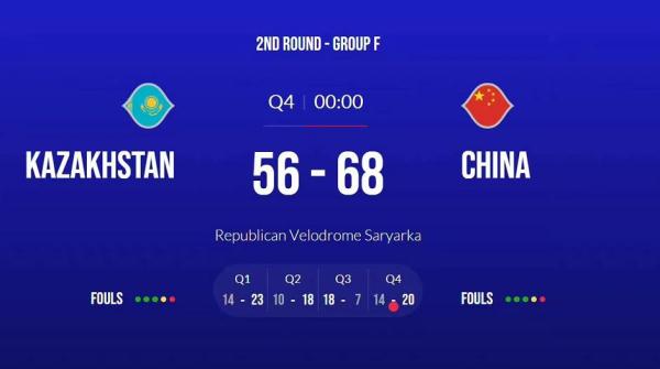 世预赛：中国男篮68:56战胜哈萨克斯坦