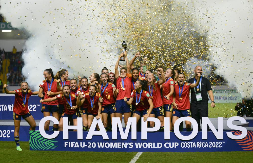 决赛击败日本队 西班牙女足夺得U20世界杯冠军