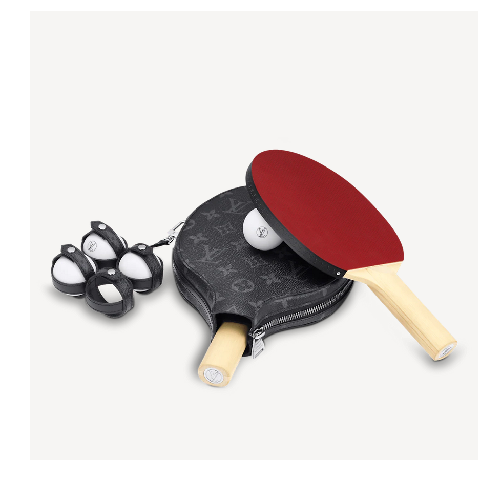 卖乒乓球拍的在哪里买(LV开卖乒乓球拍，售价1.8万元带4颗球！网友：拿这个能打过中国队？)