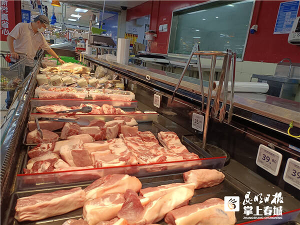 节日拉高昆明猪肉价 每公斤上调3元左右