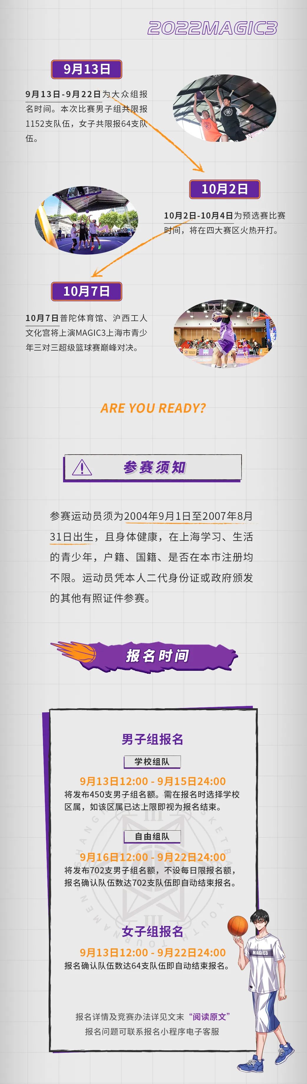 体育比赛网上报名入口(9月13日报名开启，MAGIC3上海青少年三对三篮球归来)
