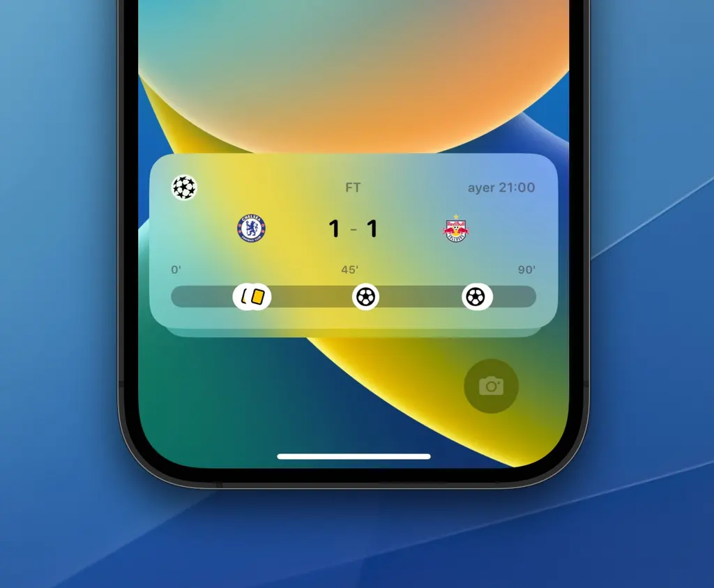 即时足球比赛的照片哪里找（iOS 16.1新特性：可在锁屏界面实时显示赛事比分、外卖订单等）