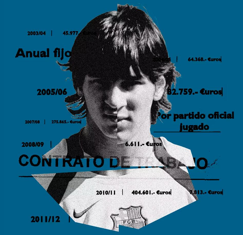 巴萨球员薪水（梅西巴萨首份9年合同曝光：03／04季年薪4.6万欧，每场奖金1503欧）-华海博客