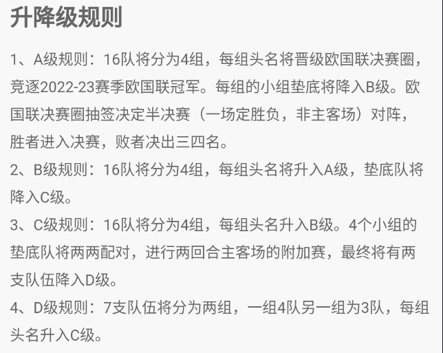 歐洲杯小組賽出線名額（歐國聯A級D組積分榜：荷蘭13分居首，末輪不凈負3球即可出線）