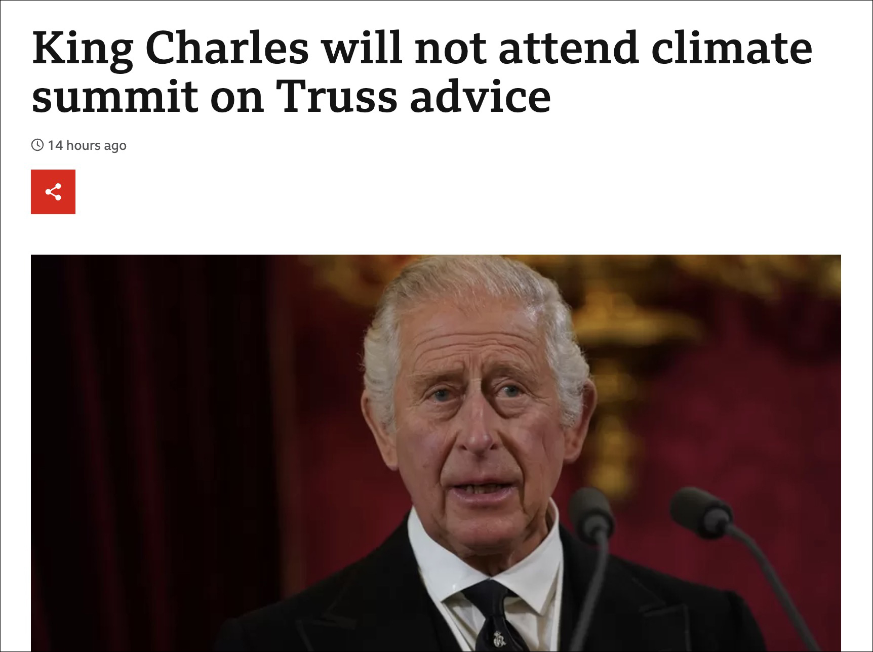 威尔士否认不尊重(刚继位就吃瘪？查尔斯想去气候大会，被首相拦住)