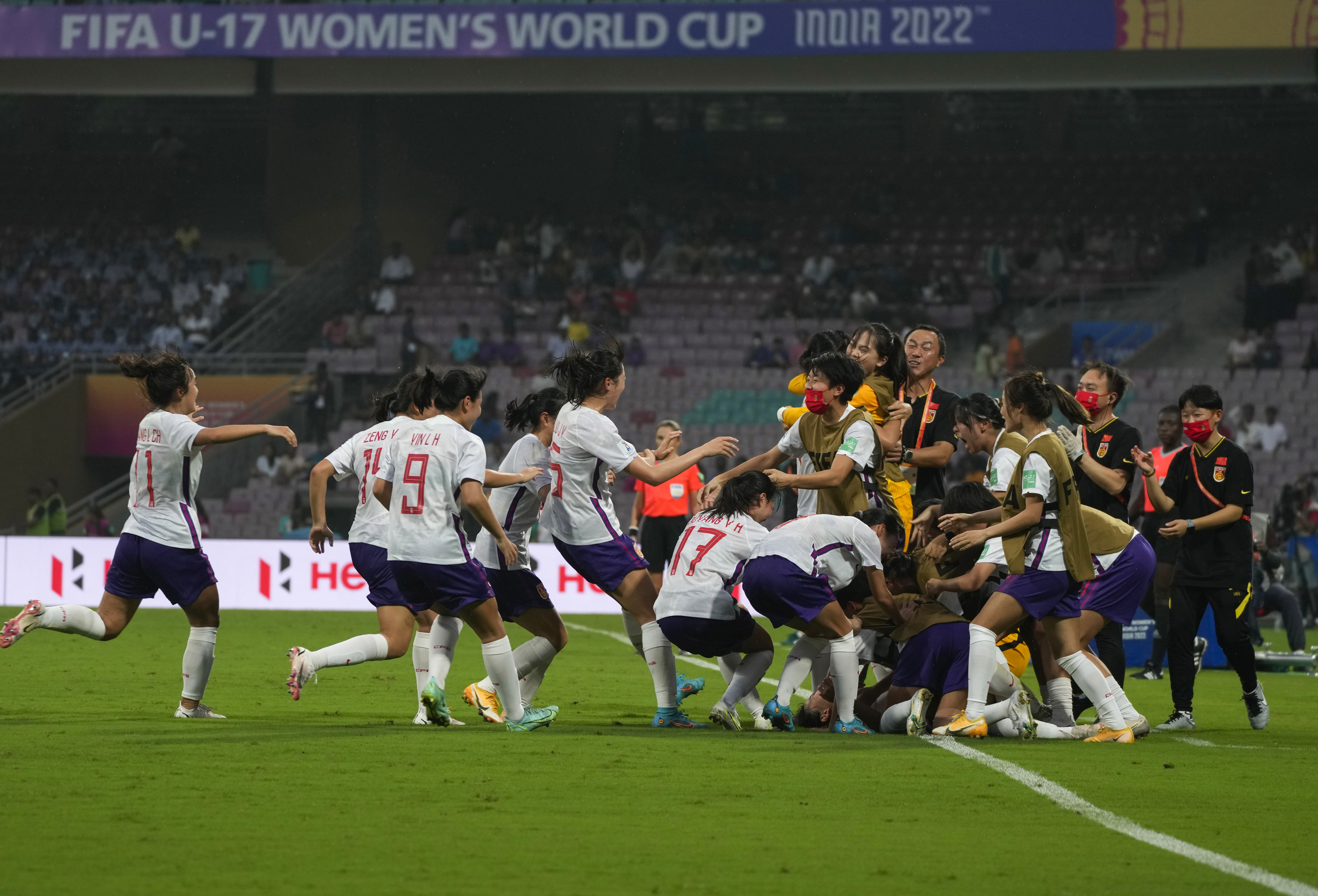 U17世界杯力克上届亚军，中国女足力争小组赛突围