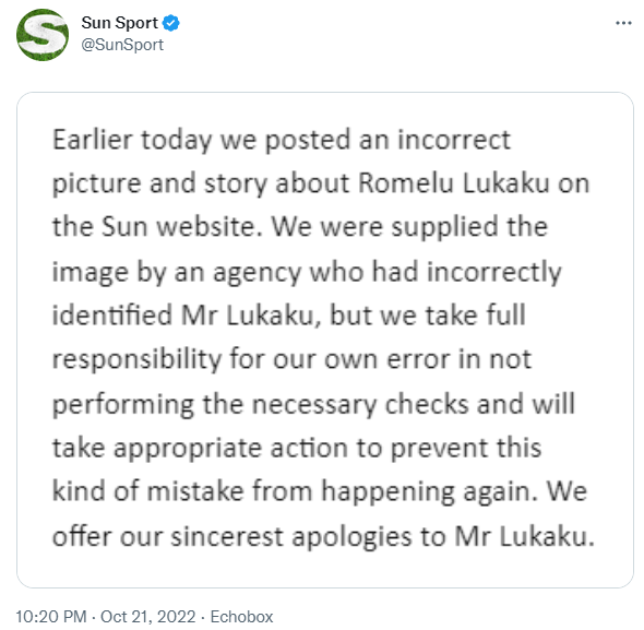 卢卡库致歉(英《太阳报》报道卢卡库抽电子烟，本人回应：认错人了)