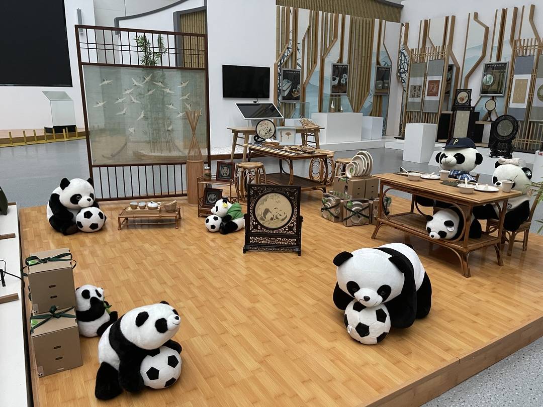 茶楼世界杯活动怎么做(四川熊猫和青神竹编组"cp"即将亮相2022卡塔尔