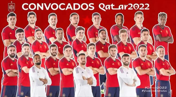 西班牙队公布26人世界杯名单，拉莫斯、德赫亚遭弃用，“00后”达7人