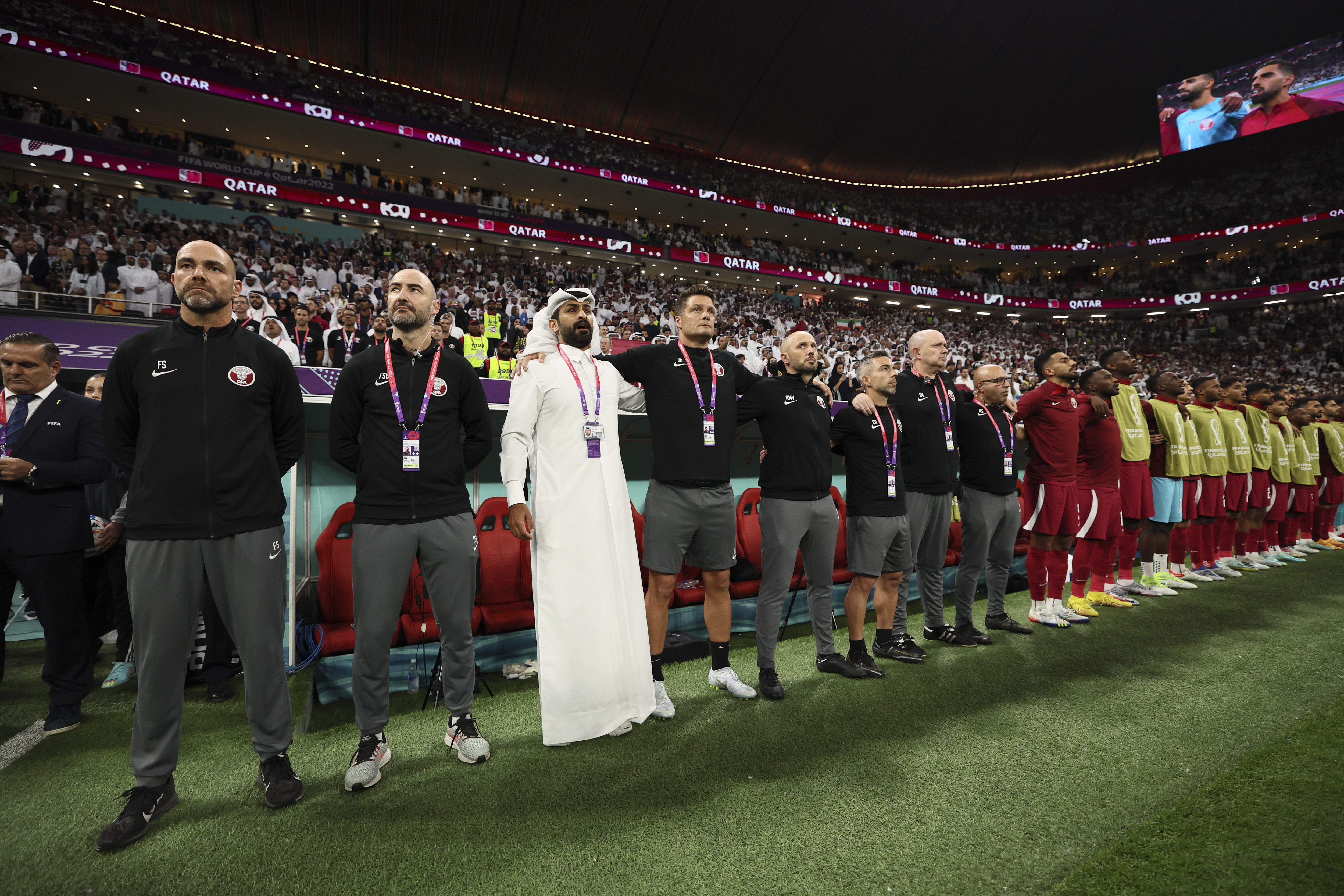 世界杯揭幕战图片（（卡塔尔世界杯）揭幕战：卡塔尔队对阵厄瓜多尔队(11)）