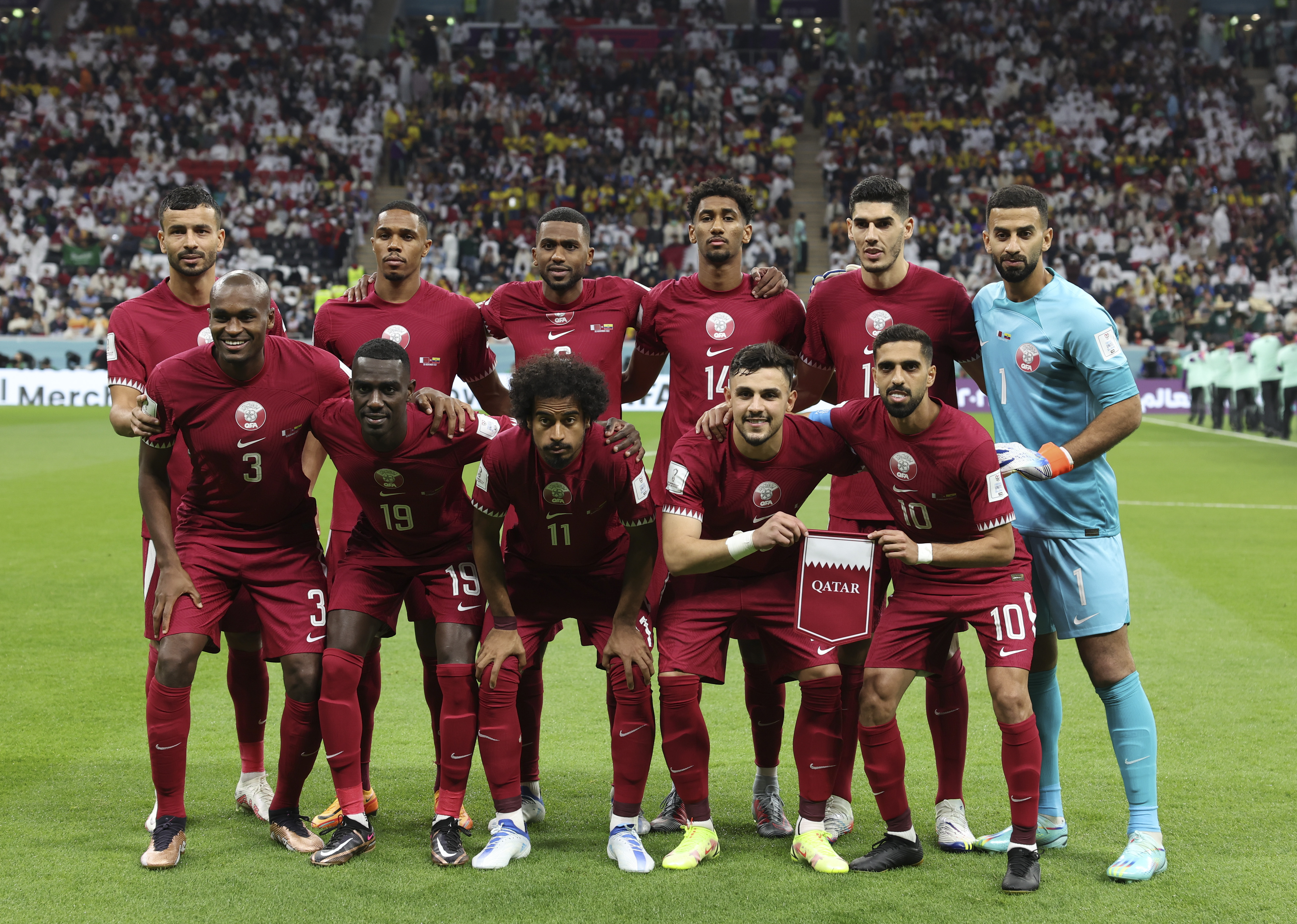 世界杯揭幕战图片（（卡塔尔世界杯）揭幕战：卡塔尔队对阵厄瓜多尔队(11)）