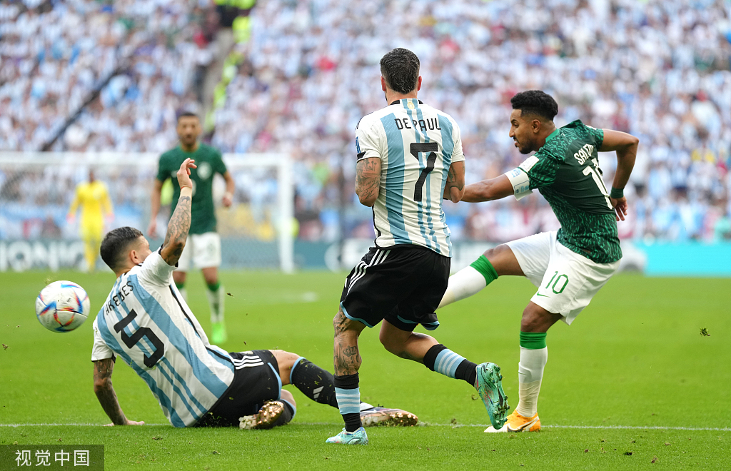 世界杯爆出首个冷门，阿根廷1-2遭沙特逆转